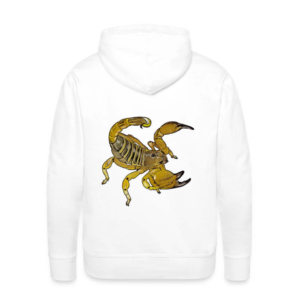 Men’s Hoodie Scorpio maurus palmatus - weiß