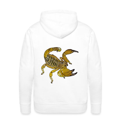 Men’s Hoodie Scorpio maurus palmatus - weiß