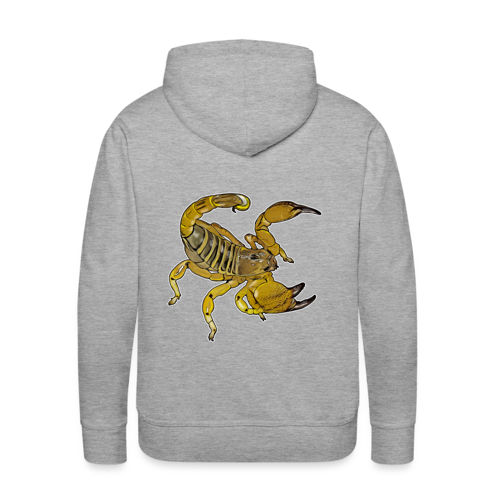 Men’s Hoodie Scorpio maurus palmatus - Grau meliert