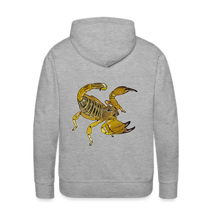 Men’s Hoodie Scorpio maurus palmatus - Grau meliert