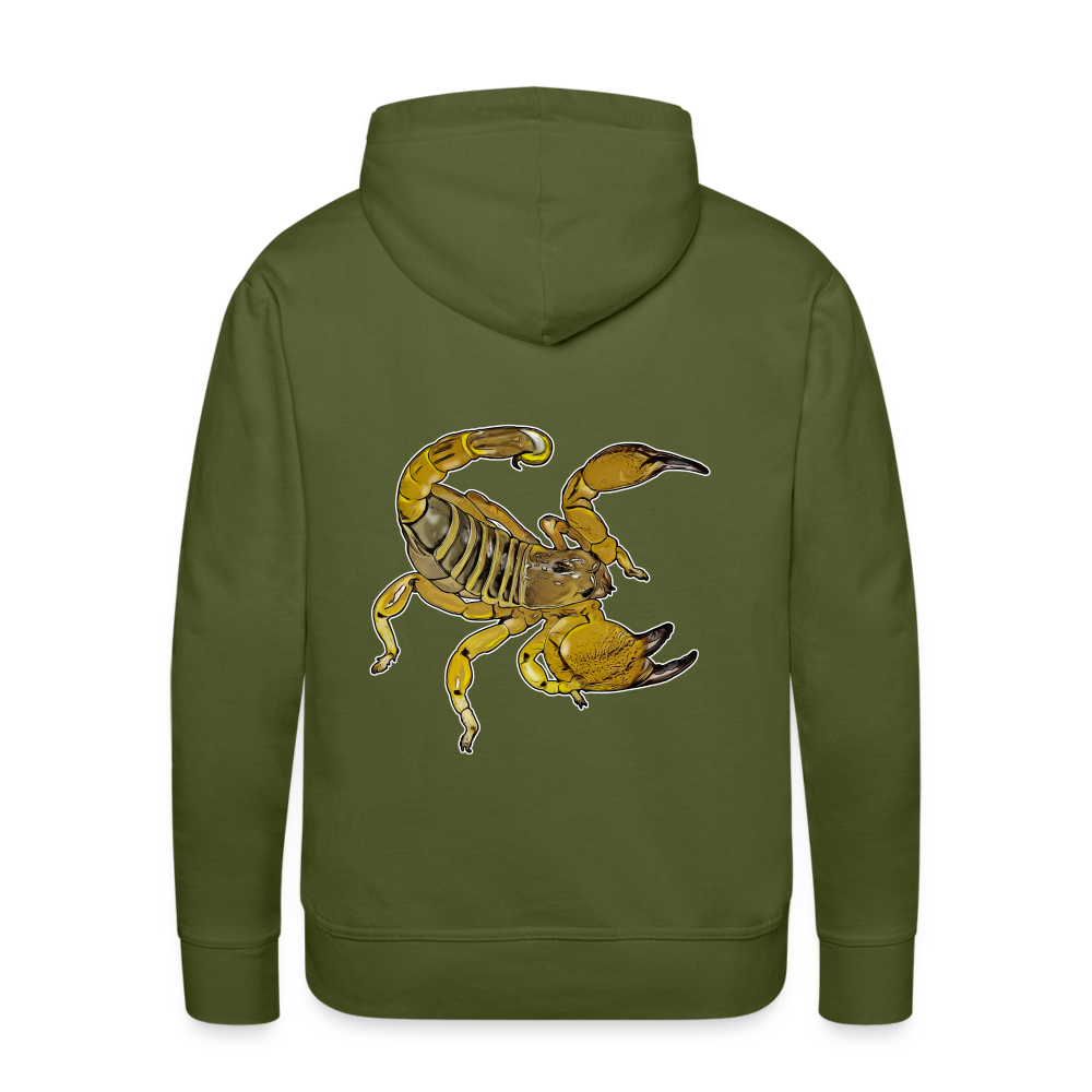 Men’s Hoodie Scorpio maurus palmatus - Olivgrün
