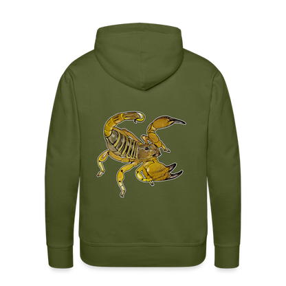 Men’s Hoodie Scorpio maurus palmatus - Olivgrün
