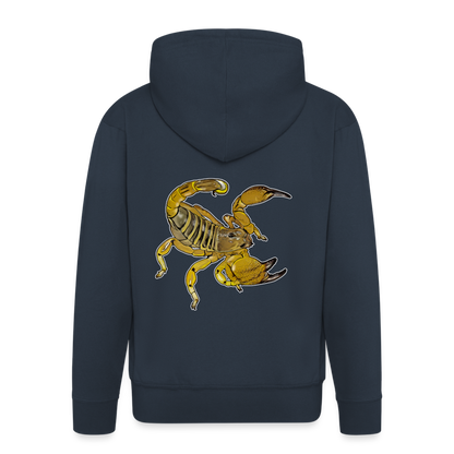 Männer Zip-Hoodie Scorpio maurus palmatus - Navy