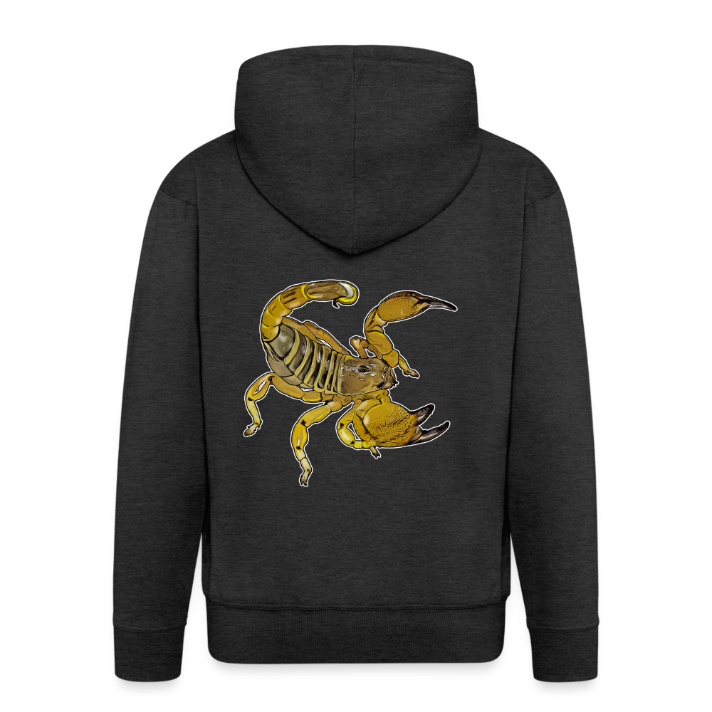 Männer Zip-Hoodie Scorpio maurus palmatus - Anthrazit