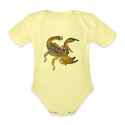 Baby Body kurz Scorpio maurus palmatus - Hellgelb