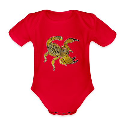 Baby Body kurz Scorpio maurus palmatus - Rot