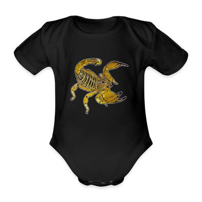 Baby Body kurz Scorpio maurus palmatus - Schwarz