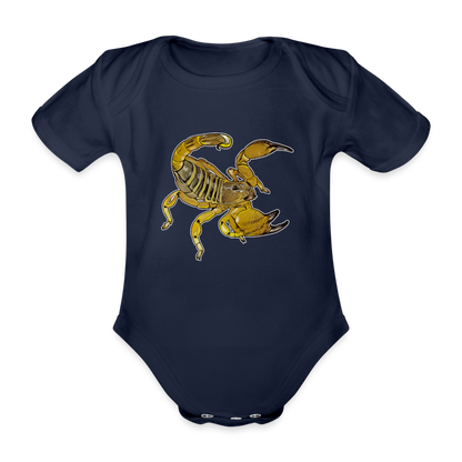 Baby Body kurz Scorpio maurus palmatus - Dunkelnavy