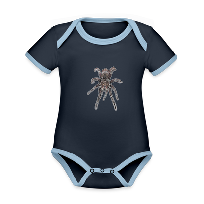 Baby Kontrastbody kurz Pamphobeteus sp Machala juvenile - Navy/Himmelblau