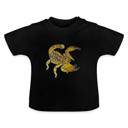 Baby T-Shirt Scorpio maurus palmatus - Schwarz