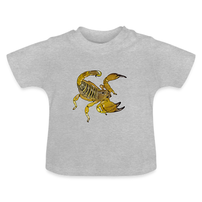 Baby T-Shirt Scorpio maurus palmatus - Grau meliert