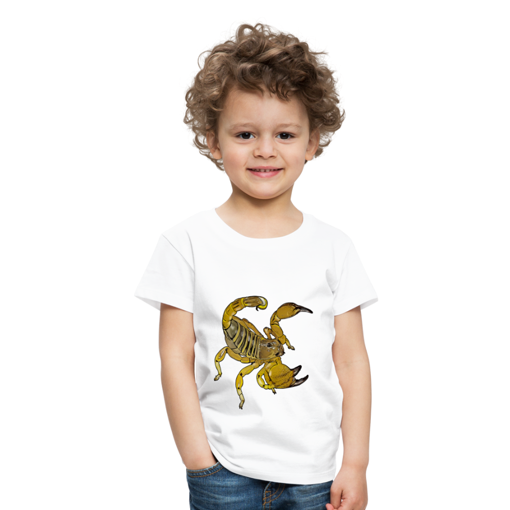 Kinder Basic T-Shirt Scorpio maurus palmatus - weiß