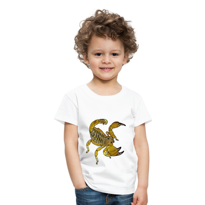 Kinder Basic T-Shirt Scorpio maurus palmatus - weiß