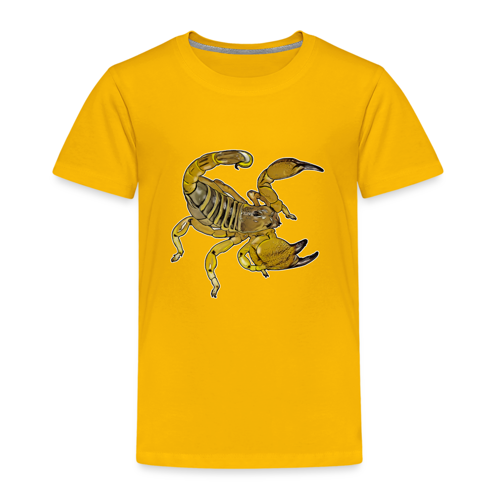 Kinder Basic T-Shirt Scorpio maurus palmatus - Sonnengelb