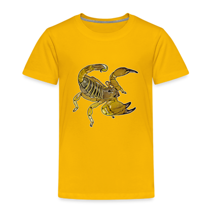 Kinder Basic T-Shirt Scorpio maurus palmatus - Sonnengelb