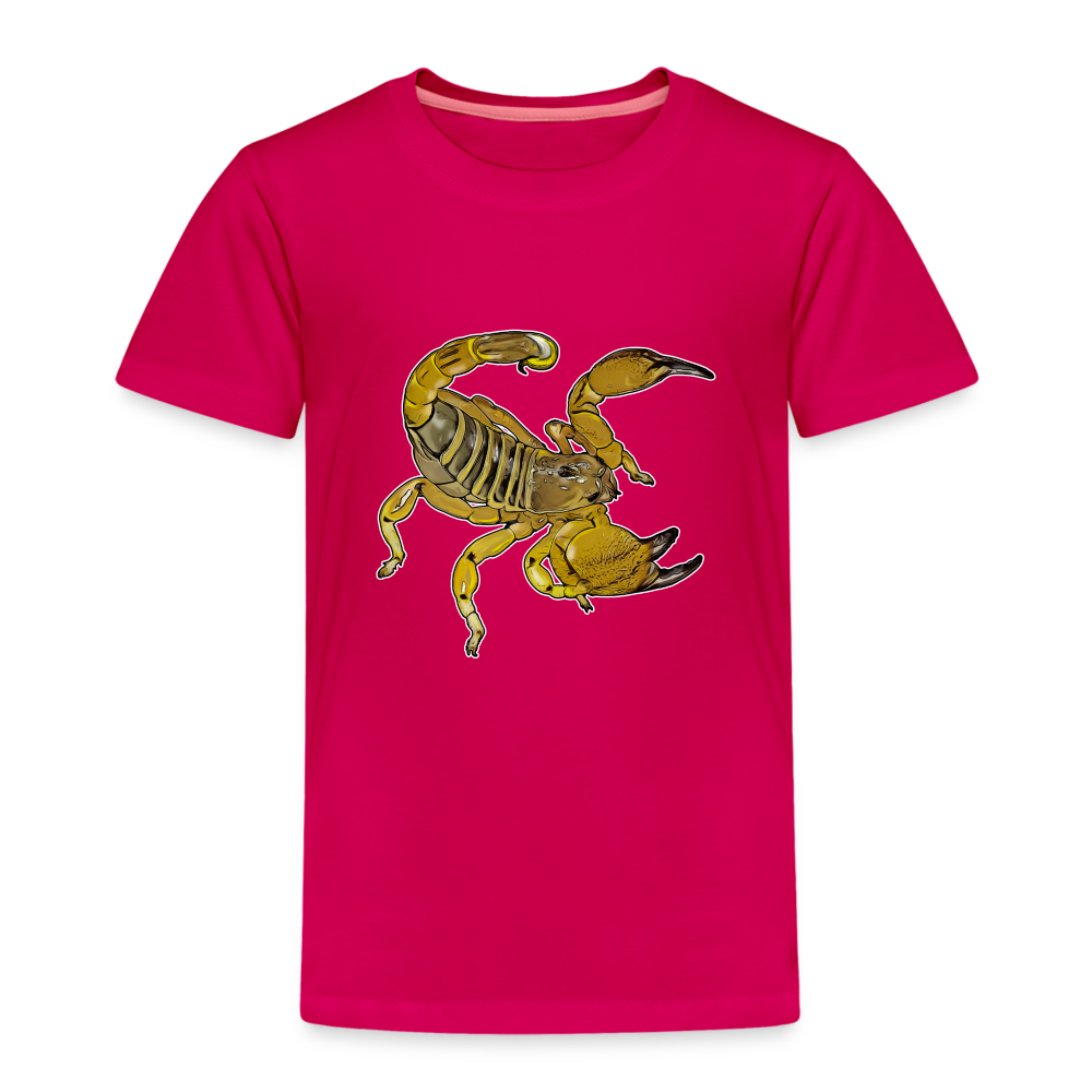 Kinder Basic T-Shirt Scorpio maurus palmatus - dunkles Pink