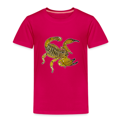 Kinder Basic T-Shirt Scorpio maurus palmatus - dunkles Pink