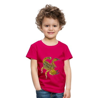 Kinder Basic T-Shirt Scorpio maurus palmatus - dunkles Pink