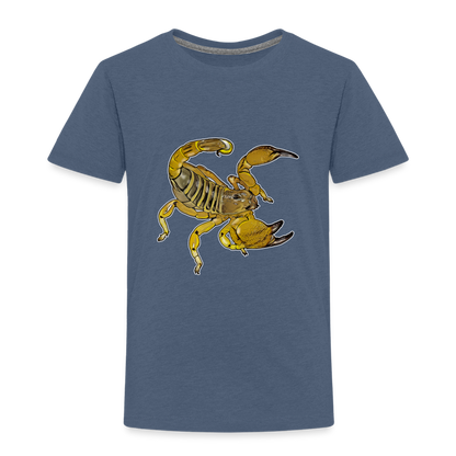 Kinder Basic T-Shirt Scorpio maurus palmatus - Blau meliert