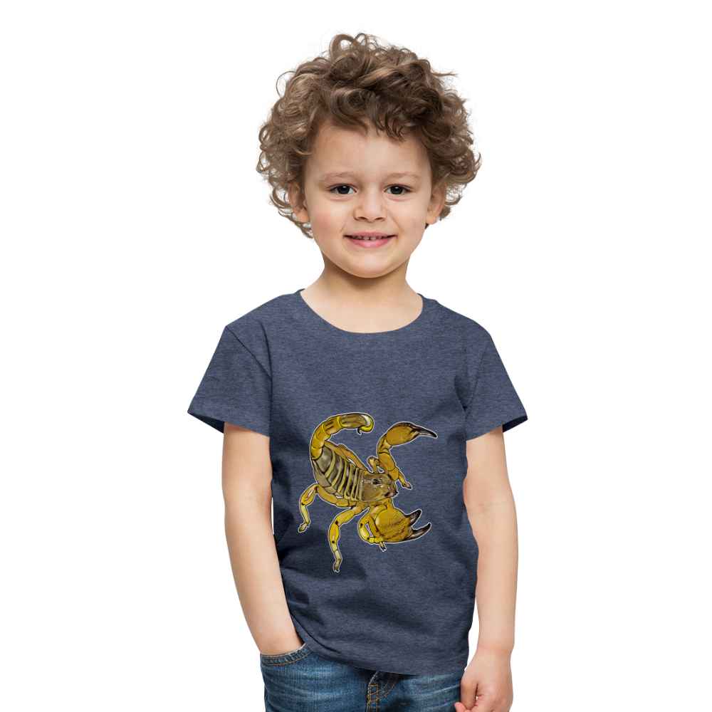 Kinder Basic T-Shirt Scorpio maurus palmatus - Blau meliert