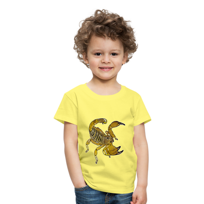 Kinder Basic T-Shirt Scorpio maurus palmatus - Gelb