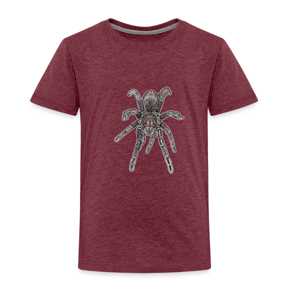 Kinder Basic T-Shirt Pamphobeteus sp Machala juvenile - Bordeauxrot meliert