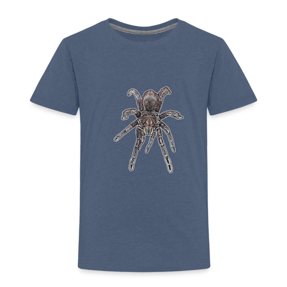 Kinder Basic T-Shirt Pamphobeteus sp Machala juvenile - Blau meliert