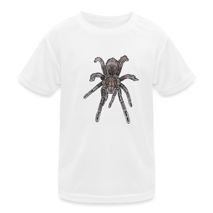 Kinder Funktions-T-Shirt Pamphobeteus sp Machala juvenile - weiß