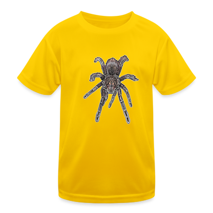 Kinder Funktions-T-Shirt Pamphobeteus sp Machala juvenile - Eigelb