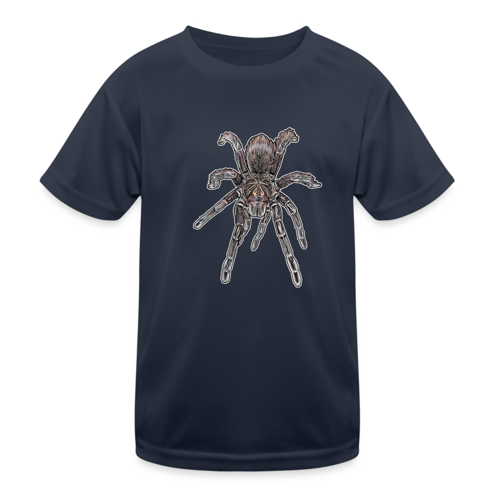 Kinder Funktions-T-Shirt Pamphobeteus sp Machala juvenile - Navy