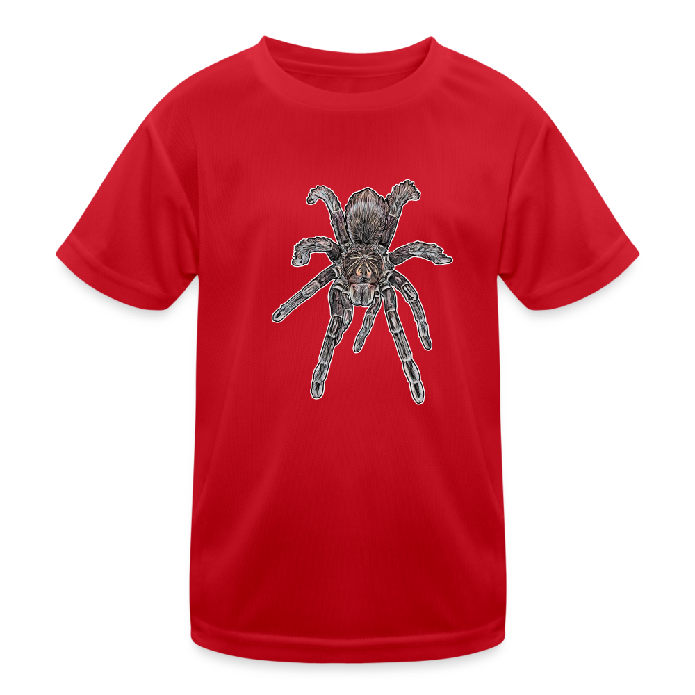 Kinder Funktions-T-Shirt Pamphobeteus sp Machala juvenile - Rot