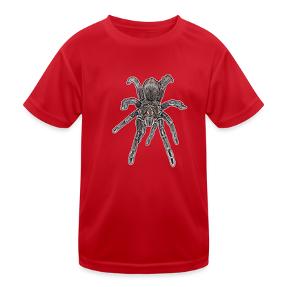 Kinder Funktions-T-Shirt Pamphobeteus sp Machala juvenile - Rot