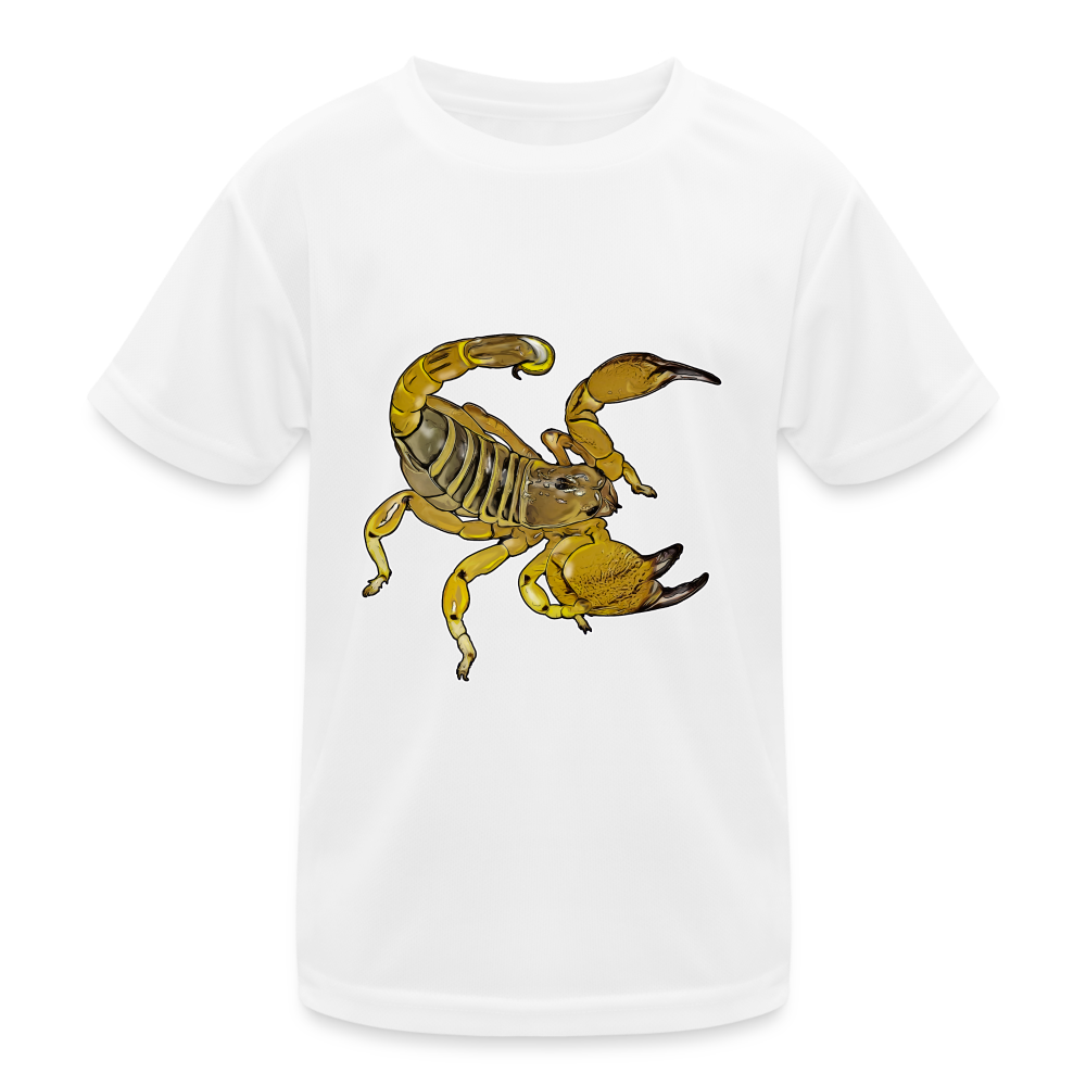 Kinder Funktions-T-Shirt Scorpio maurus palmatus - weiß