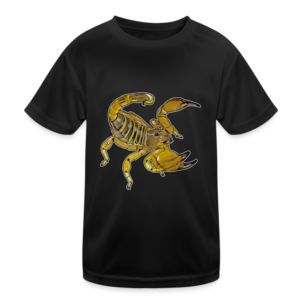 Kinder Funktions-T-Shirt Scorpio maurus palmatus - Schwarz
