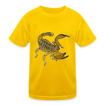 Kinder Funktions-T-Shirt Scorpio maurus palmatus - Eigelb