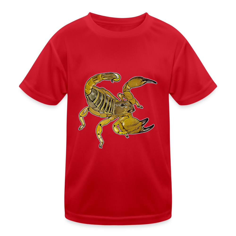 Kinder Funktions-T-Shirt Scorpio maurus palmatus - Rot