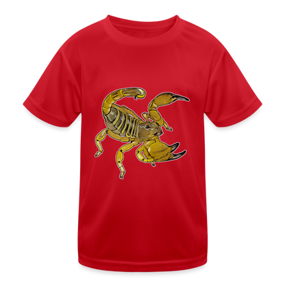 Kinder Funktions-T-Shirt Scorpio maurus palmatus - Rot