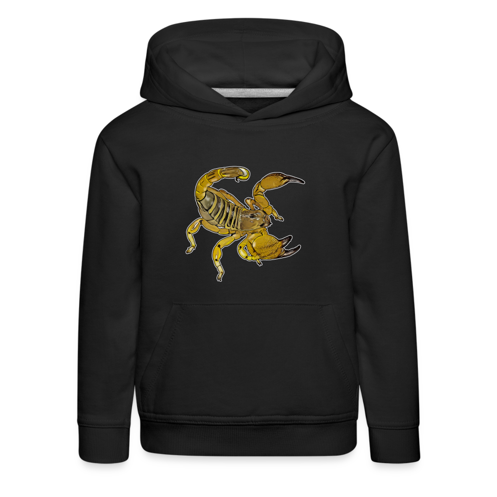 Kinder Hoodie Scorpio maurus palmatus - Schwarz