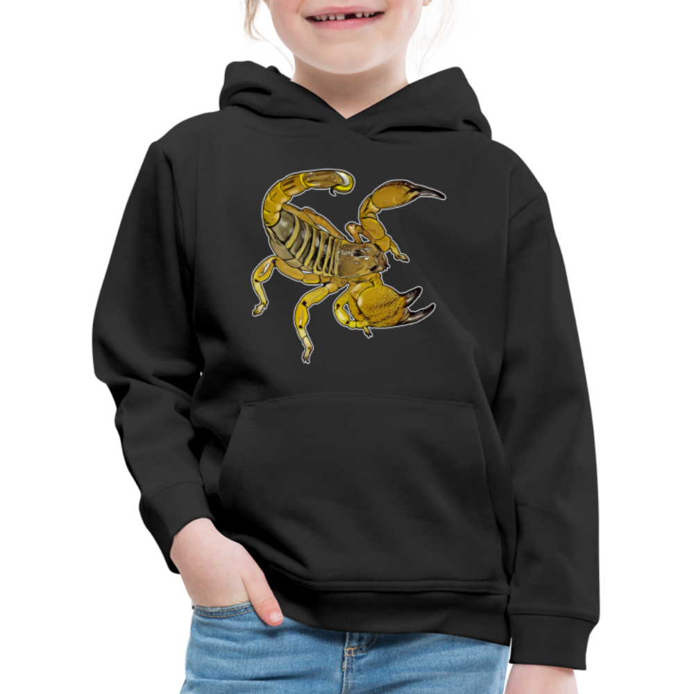 Kinder Hoodie Scorpio maurus palmatus - Schwarz