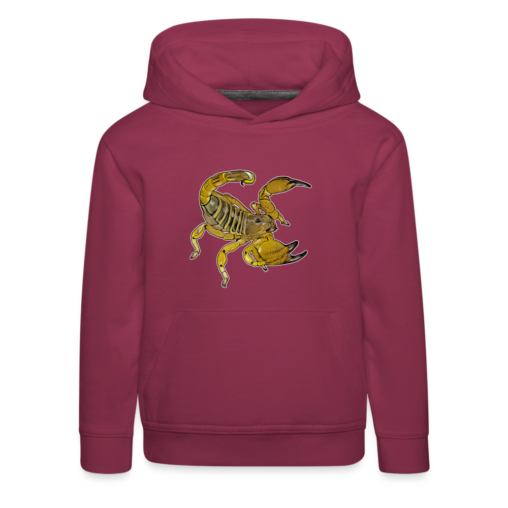 Kinder Hoodie Scorpio maurus palmatus - Bordeaux