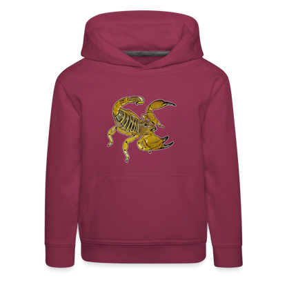 Kinder Hoodie Scorpio maurus palmatus - Bordeaux