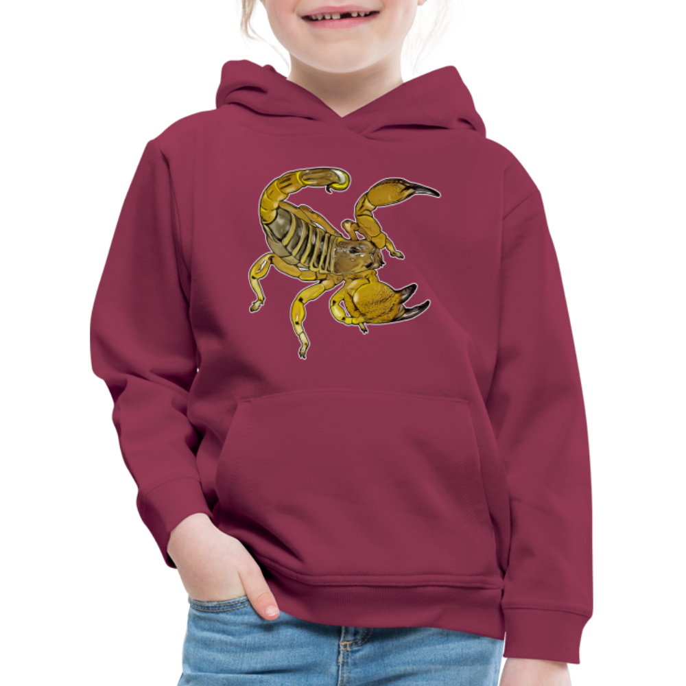 Kinder Hoodie Scorpio maurus palmatus - Bordeaux