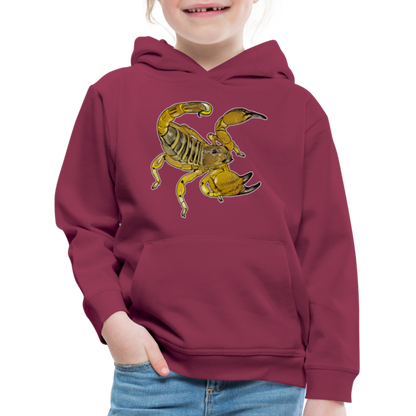 Kinder Hoodie Scorpio maurus palmatus - Bordeaux