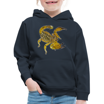 Kinder Hoodie Scorpio maurus palmatus - Navy