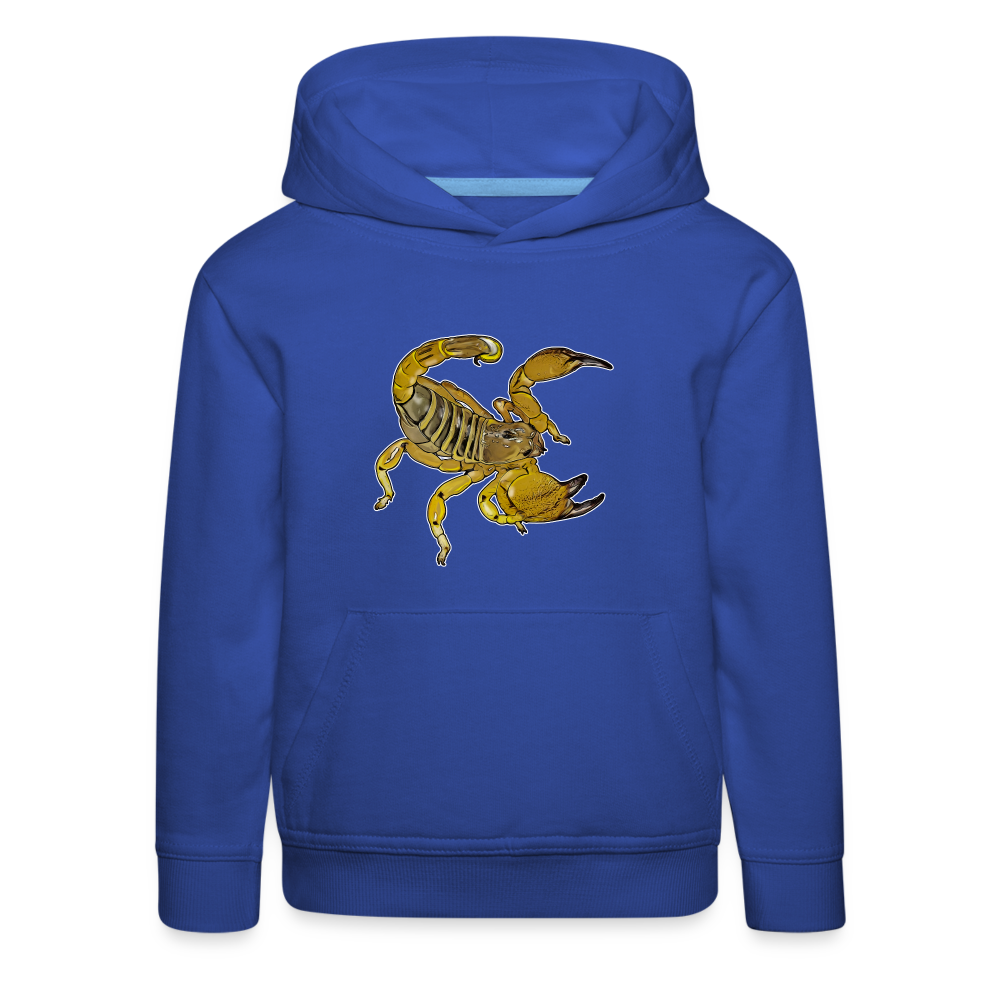 Kinder Hoodie Scorpio maurus palmatus - Royalblau
