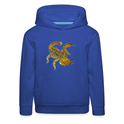 Kinder Hoodie Scorpio maurus palmatus - Royalblau