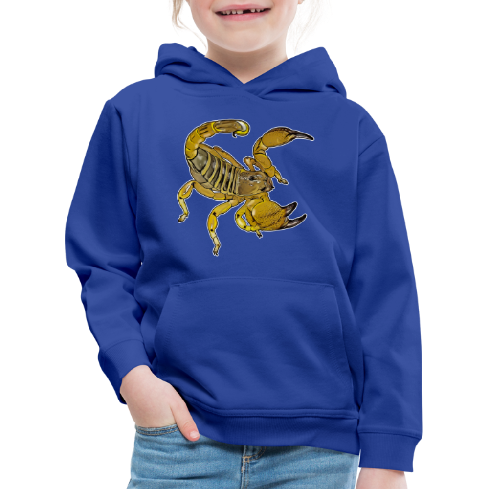 Kinder Hoodie Scorpio maurus palmatus - Royalblau