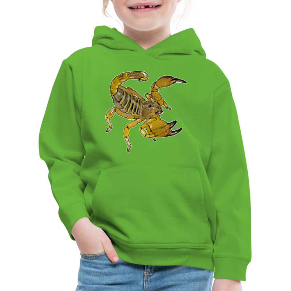 Kinder Hoodie Scorpio maurus palmatus - Hellgrün