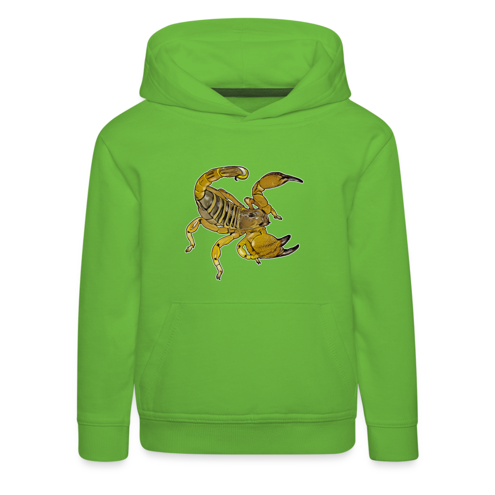 Kinder Hoodie Scorpio maurus palmatus - Hellgrün