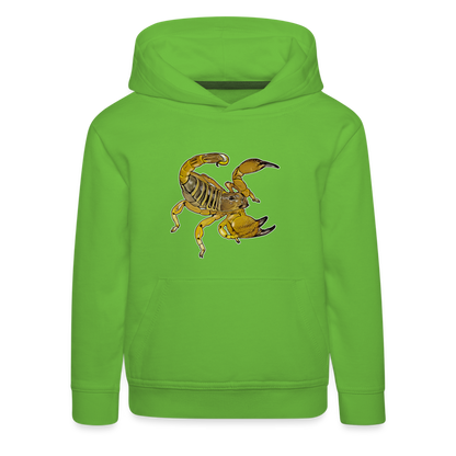 Kinder Hoodie Scorpio maurus palmatus - Hellgrün